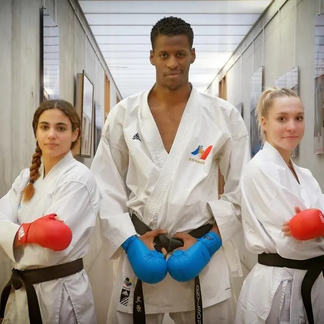 photo leïla heurtault (à gauche), avec dnylson jacquet (au centre) et gwendoline philippe (à droite) en 2018.  ©  dominique breugnot