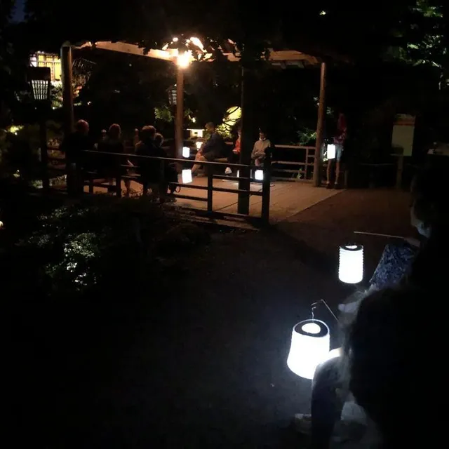 photo au fil d’une déambulation qui s’accompagne de la tombée de la nuit, les visiteurs feront plusieurs haltes, afin d’écouter les six contes de chacun quelques minutes proposés à différents endroits du parc.  ©  ouest-france