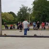 photo  la pétanque a attiré. 