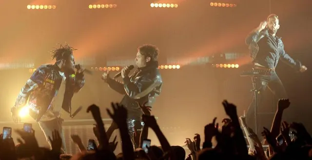 photo  le samedi 25 septembre, le rappeur georgio, ici à angers en 2019, va retrouver son public pour présenter son nouvel album « sacré ».  &copy;  photo archives le courrier de l’ouest – aurélien bréau 