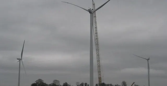 photo  les éoliennes d’échauffour.  &copy;  archives ouest-france 