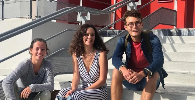 photo  juliette, camille et hugo ont fait connaissance via les réseaux sociaux lorsque l’université est restée fermée.  &copy;  le maine libre 