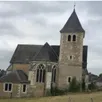 photo bâtie sur une motte féodale, l’église de villaines-sous-lucé vue des terres blanches.