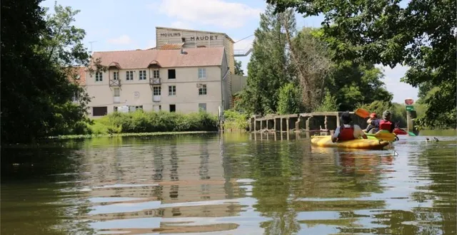 photo  la sarthe, à hauteur du barrage maudet, près d’alençon.  &copy;  ouest-france 