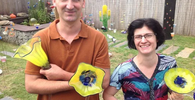 photo  dans le « jardin de verre » créé en 2020, avec des fleurs très originales  &copy;  le maine libre 