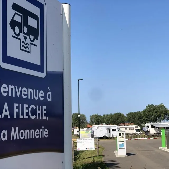 photo l’aire de camping-car de la flèche, situé à la monnerie, accueille des camping-caristes pour son troisième été.  ©  ouest-france