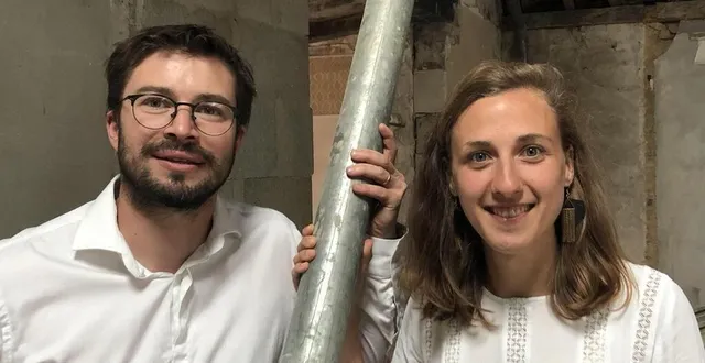 photo  anaïs et nicolas rué ont lancé les travaux de leur espace de « co-living ».  &copy;  ouest-france 