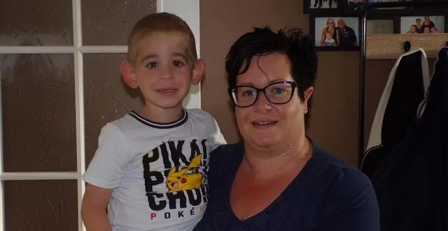 photo  angélique hervé et son fils liam 4 ans.  &copy;  le maine libre 