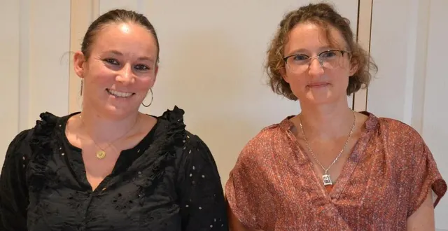 photo  stéphanie pottier, secrétaire de l’association, et floriane decherf, présidente.  &copy;  ouest-france 