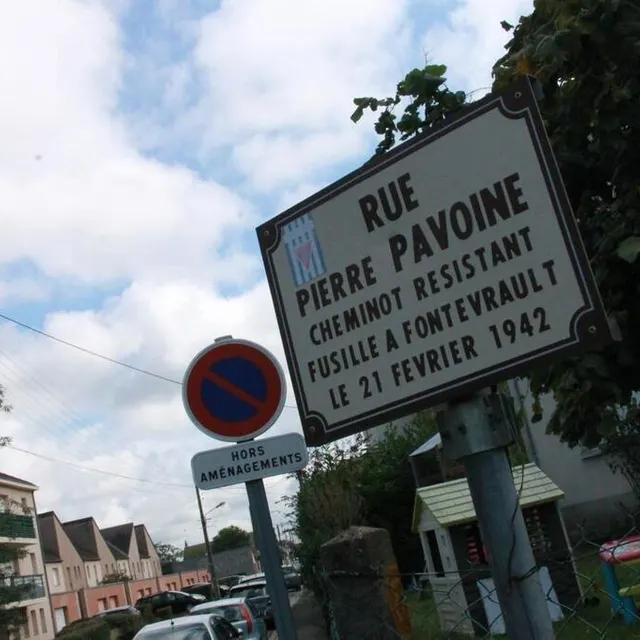 photo dans le quartier oasis-maroc au mans (sarthe), on retrouve des figures résistantes et également cheminotes, comme pierre pavoine, fusillé à fontevrault le 21 février 1942.  ©  ouest-france
