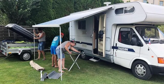 photo  le camping de la noé a fait une belle saison cet été, malgré la pluie.  &copy;  archives ouest-france 