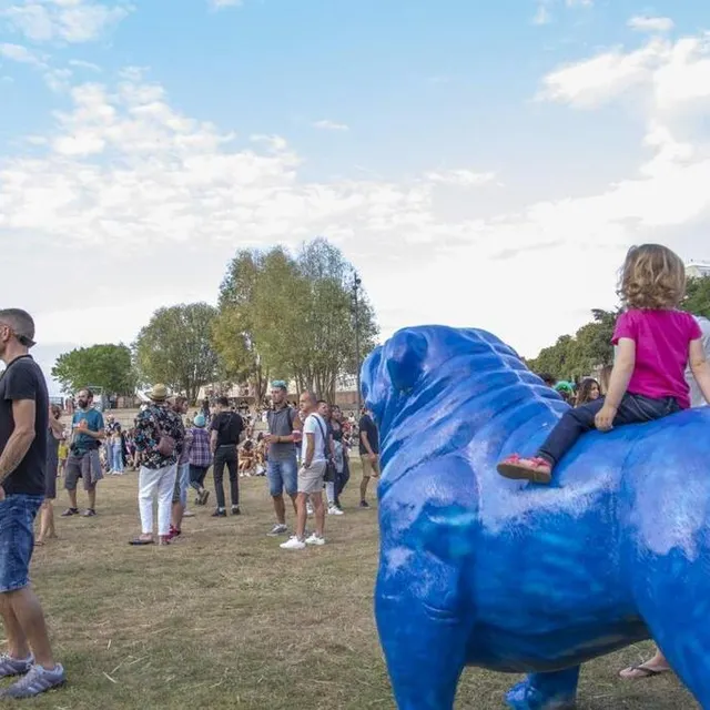 photo dans la journée, avec une grosse chaleur et peu d’ombre, l’ambiance était plutôt calme.  ©  ouest-france