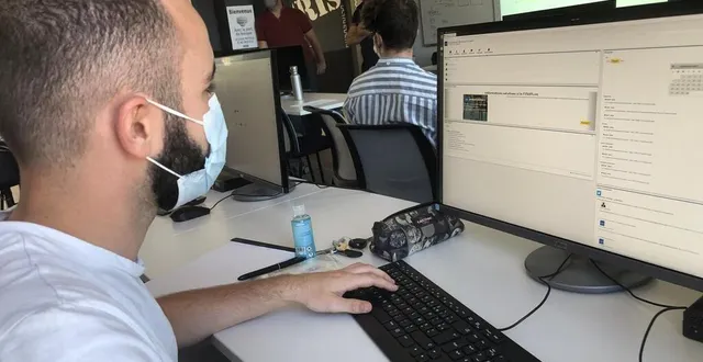 photo  les étudiants de master 1 ont pris leurs quartiers dans les locaux de niort tech, ce lundi 6 septembre.  &copy;  co 