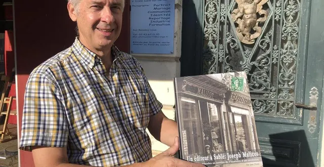 photo  jean distel présente son nouveau livre sur joseph malicot, consacré à son activité d’éditeur de cartes postales et disponible dans les librairies locales depuis ce jeudi 30 septembre 2021.  &copy;  ouest-france 