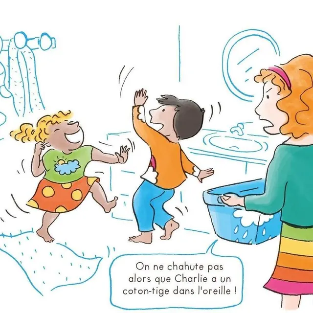 photo l’illustratrice zoé figeac a illustré les 59 scènes de vie écrites par philippe ramage, fléchois, impliqué dans la prévention contre les accidents domestiques.  ©  zoé figeac