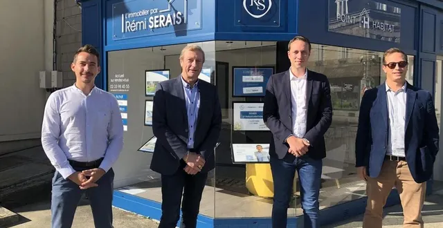 photo  rémi et françois serais ont ouvert leur cinquième agence immobilière à briouze.  &copy;  ouest-france 