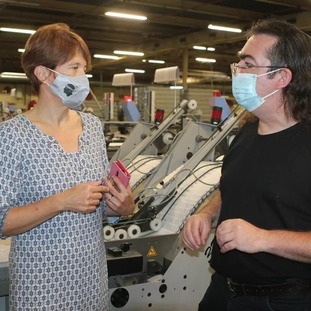 photo les dirigeants de brodard prévoient de créer une troisième équipe sur l’activité brochage.  ©  le maine libre