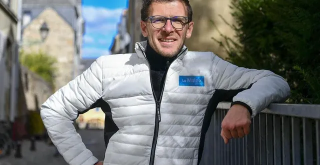 photo  damien veillon explique les modalités de l’édition 2021 du 10 km le maine libre.  &copy;  le maine libre – yvon loue 