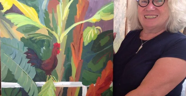 photo  née à tourcoing, sophie est arrivée au bord du loir avec pierre-jean michaux, son mari, peintre lui aussi.  &copy;  le maine libre 