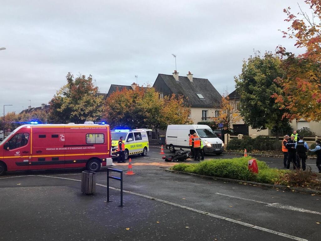 Ille-et-Vilaine. Un motard blessé lors dune collision à Bruz -  Rennes.maville.com