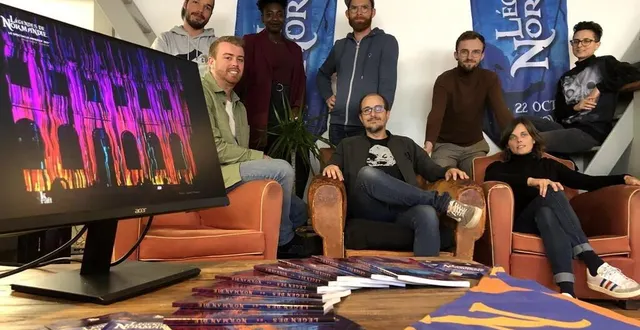 photo  une partie de l’équipe de culture kraft qui a travaillé sur le projet légendes de normandie.  &copy;  ouest-france 