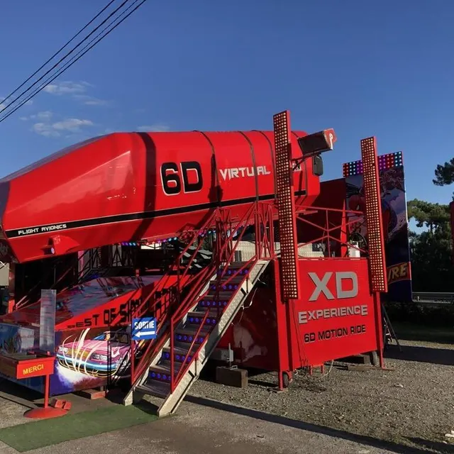 photo pour 4 €, découvrez ce simulateur où des films sont projetés et la navette suit les mouvements.  ©  le maine libre