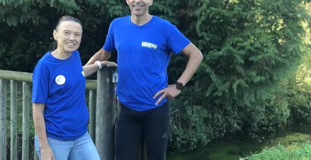 photo  nathalie mauclair et mohamed serbouti, sarthe terre de trails  &copy;  le maine libre 