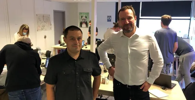 photo  angers, cité des associations, le 25 octobre 2021. lioubov jakob (à droite) est le directeur de simplon pour le grand ouest de la france.  &copy;  co 