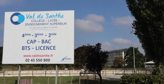 photo  le lycée val de sarthe de sablé accueille 370 élèves pour l’année scolaire 2021/2022.  &copy;  ouest-france 