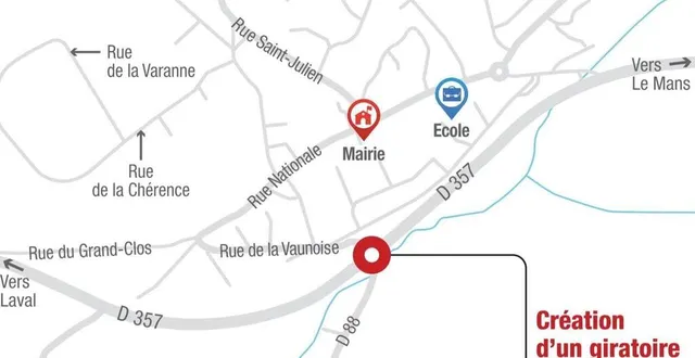 photo  les travaux se dérouleront en deux tranches.  &copy;  photo le maine libre 