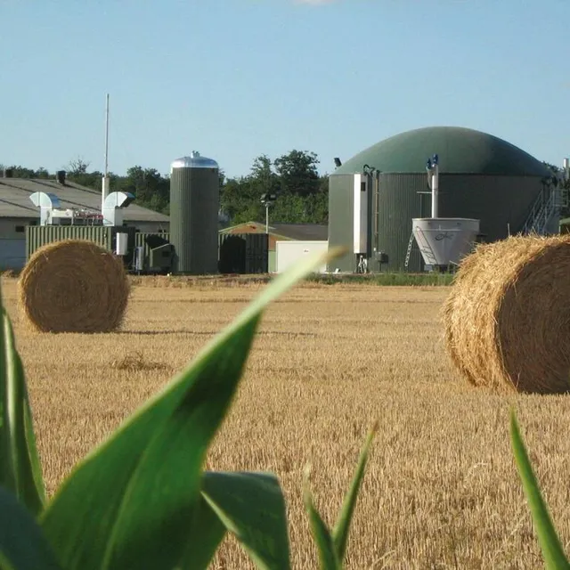 photo ici, exemple d’une unité de méthanisation dans une exploitation agricole.  ©  archives ouest-france