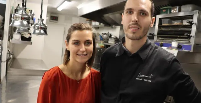 photo  madeline blais et corentin courtien, gérants de l’insouciant, restaurant du mans (sarthe) qui vient d’être intronisé parmi les bonnes tables sarthoises.  &copy;  ouest-france 