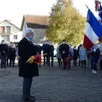 photo  jean-pierre bansard, président de l’association des anciens combattants et soldats de france de réveillon et saint-denis-sur-huisne, ouvre le protocole de remise d’un nouveau drapeau. 