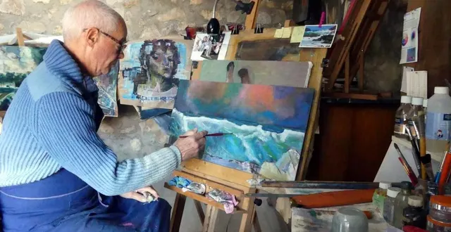 photo  jean-luc guégan exposera une quarantaine de ses œuvres à scélia età la médiathèque.  &copy;  ouest-france 