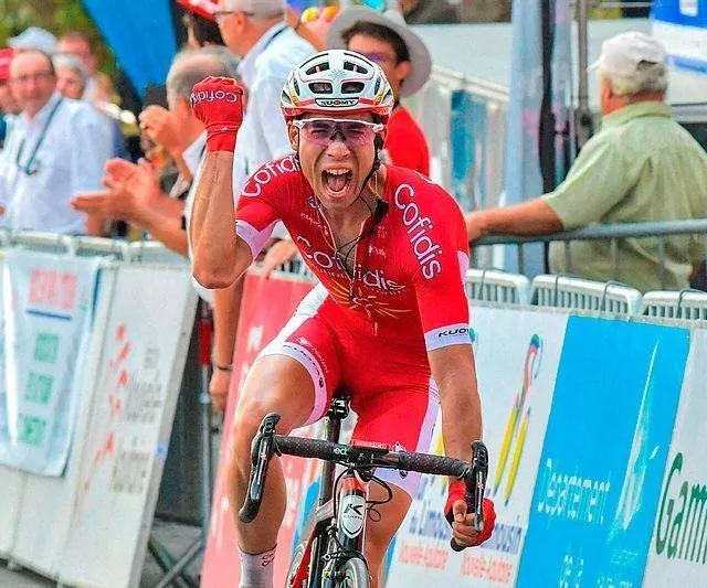 photo nicolas edet remporte l’avant-dernière étape du tour du limousin 2018. le lendemain, il empochera le général.  ©  thomas jouhannaud / la république du centre / pqr