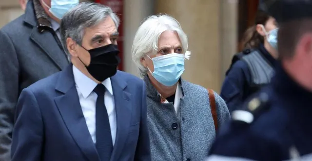 photo  françois fillon et son épouse à leur arrivée devant la cour d’appel de paris.  &copy;  afp 