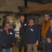 photo  les préposés à la fabrication du cidre avec le cheval percheron « umberto ». 