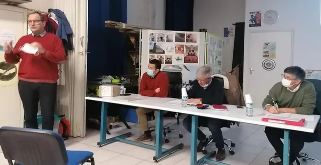 photo  olivier roussez, jacky desgré (centre du patrimoine), benoît guélaud (patrimoine et culture) et christophe bréget (patrimoine et culture). 