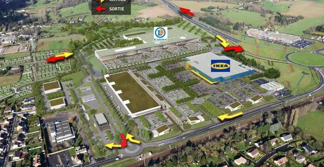 photo  le projet leclerc-ikea béner est porté par la snc benermans.  &copy;  archives ouest-france 