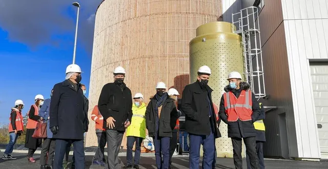 photo  le mans, lundi 30 novembre 2021. lors de l’inauguration de l’unité de méthanisation du site de la chauvinière.  &copy;  le maine libre – yvon loué 