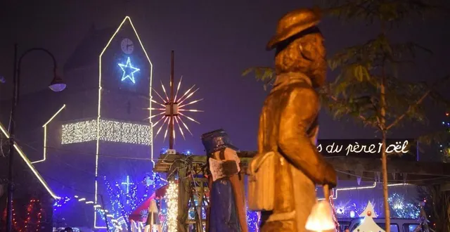 photo  à la sauvagère, dans l’orne, le spectacle des illuminations vaut le détour.  &copy;  archives ouest-france 