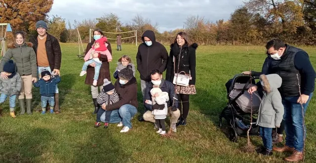 photo  les enfants et leurs parents ont apprécié cette initiative. 