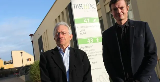 photo  yves rouault, président de tarmac (à gauche), ici accompagné de benjamin paris, le directeur de l’association.  &copy;  ouest-france 