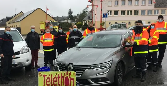 photo  pas de festivités de la sainte-barbe, samedi, mais une mobilisation des pompiers dans le cadre du téléthon.  &copy;  ouest-france 