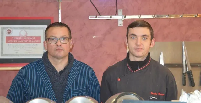 photo  le patron sébastien fréteau et l’apprenti morgan bouillon deviennent associés.  &copy;  le maine libre 