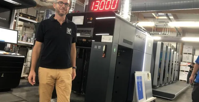 photo  gilles fouquet, directeur général. itf imprimeurs a fait l’acquisition d’une presse offset de toute dernière génération. ?  &copy;  ouest-france 