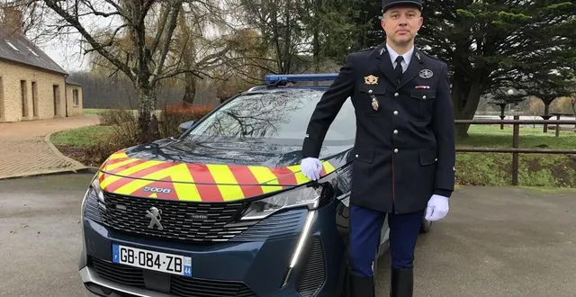 photo  le peloton motorisé de maresché est commandé depuis avril 2021 par le major sylvain martinot.  &copy;  le maine libre 