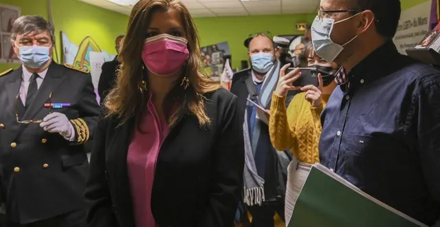 photo  le mans, jeudi 16 décembre 2021. marlène schiappa a passé la journée au mans. elle a notamment présenté le nouveau formulaire cerfa.  &copy;  photo le maine libre - denis lambert 
