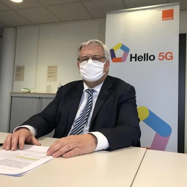 photo marc maouche, délégué régional d’orange en normandie, voit en la 5g une chance pour les entreprises.  ©  ouest-france