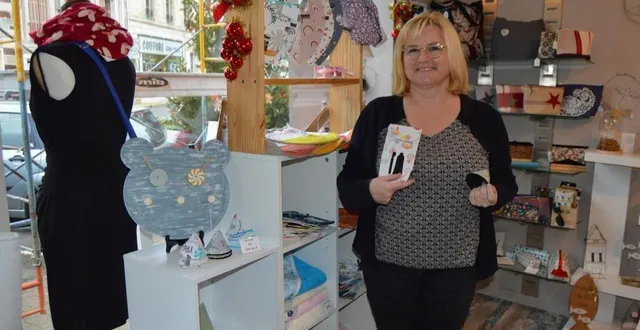 photo  élodie fait des créations de couture pour enfants et adultes et vient occasionnellement tenir la boutique créaline.  &copy;  le maine libre 